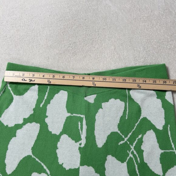 Diane Von Furstenberg For Target High Waist Knit Pants Sz L Ginkgo Green Pullon - Picture 8 of 11